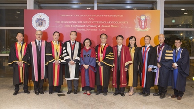 The Royal College of Surgeons of Edinburgh / The Hong Kong College of Otorhinolaryngologists - Joint Conferment Ceremony, 11 November 2017