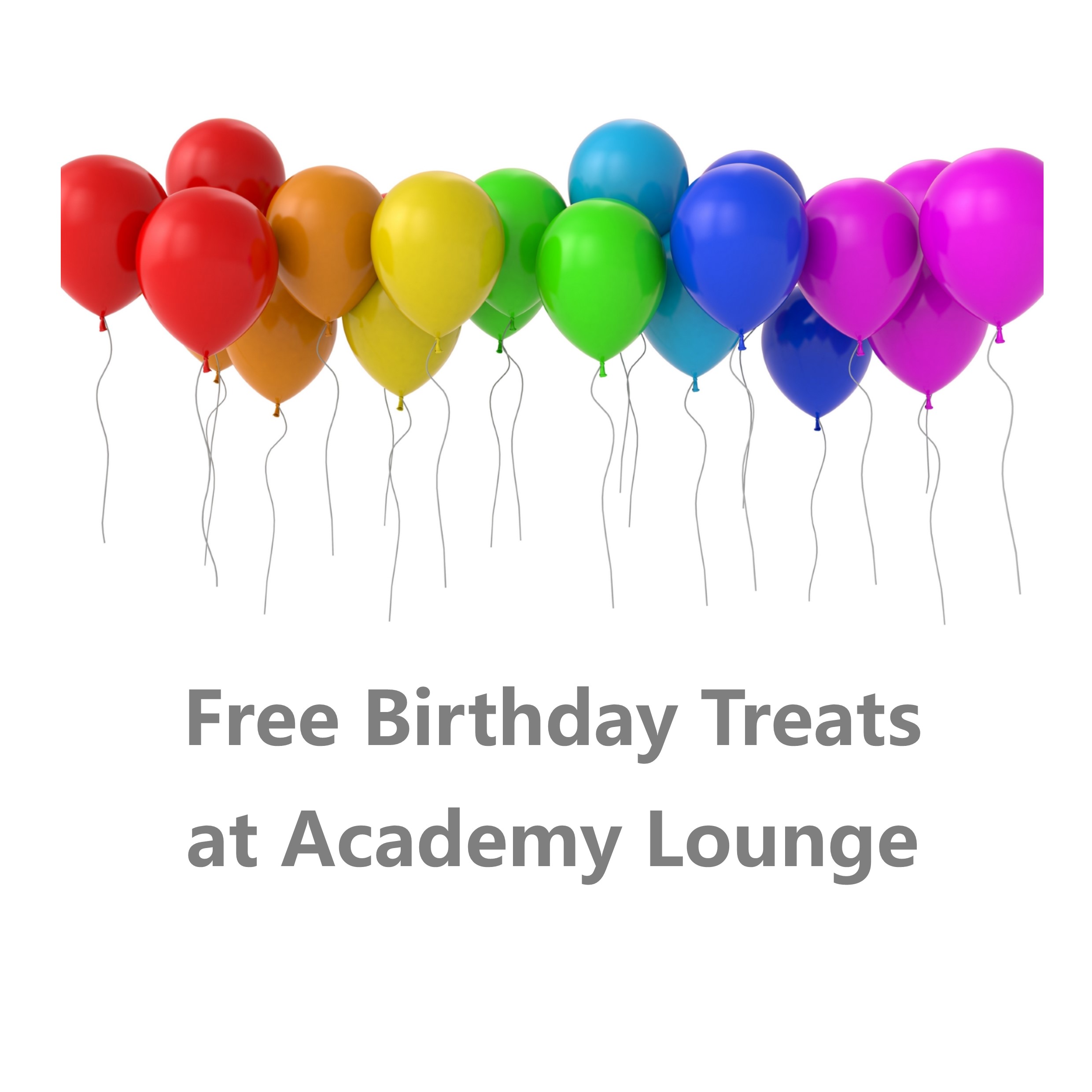 Get Birthday Treats at the Academy Lounge