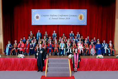 RCSEd/CSHK Conjoint Diploma Conferment Ceremony attended by President Prof. C.S. Lau on 21 September 2019