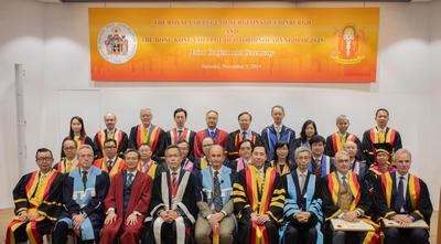 The Joint Conferment Ceremony of the Royal College of Surgeons of Edinburgh and The Hong Kong College of Otorhinolaryngologists attended by President Prof. C.S. Lau on 9 November 2019.