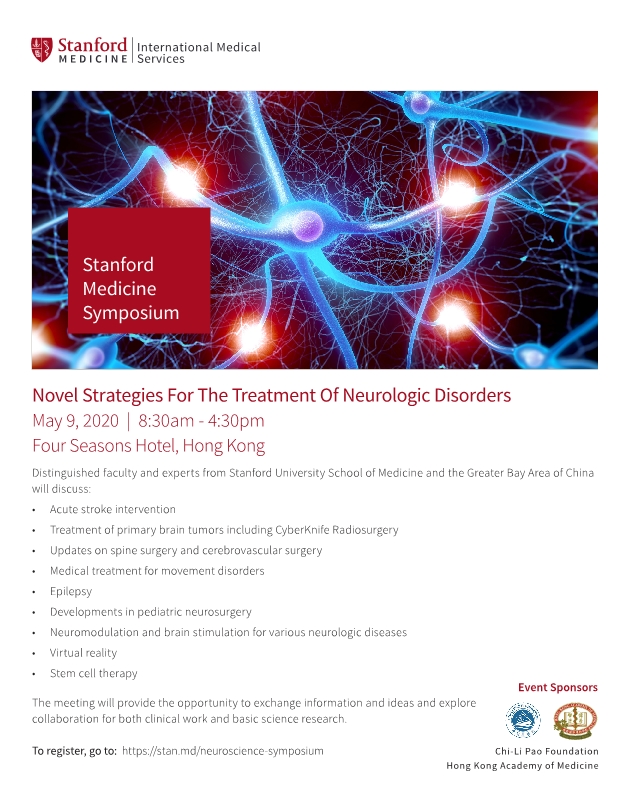 Stanford Medicine Symposium - Novel Strategies for The Treatment of Neurologic Disorders